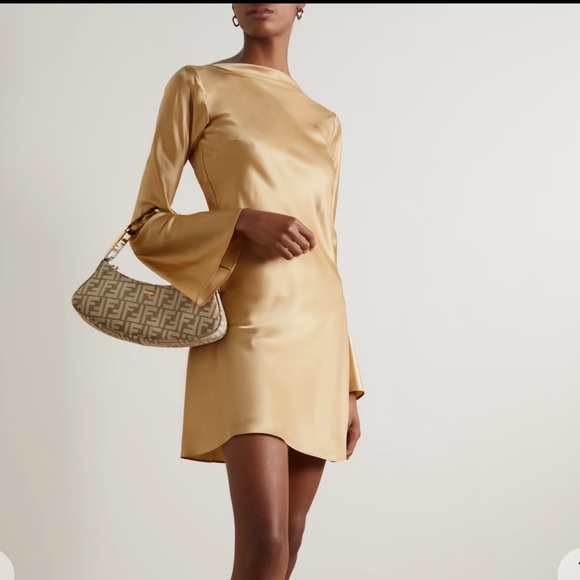 Dresses & Skirts - CULT GAIA
Milla crystal-embellished open-back satin mini dress